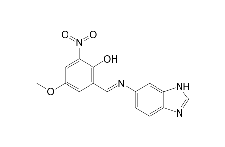 2-[(E)-(1H-Benzimidazol-6-ylimino)methyl]-4-methoxy-6-nitrophenol