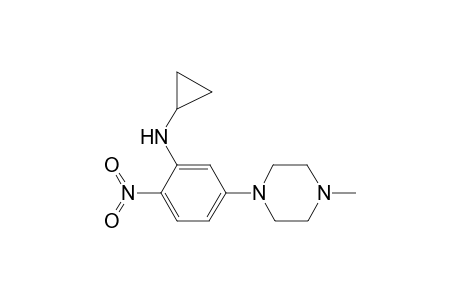 N-Cyclopropyl-5-(4-methyl-1-piperazinyl)-2-nitroaniline