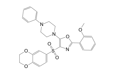 piperazine, 1-[4-[(2,3-dihydro-1,4-benzodioxin-6-yl)sulfonyl]-2-(2-methoxyphenyl)-5-oxazolyl]-4-phenyl-