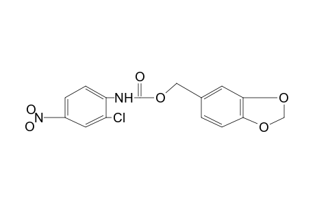 2-chloro-4-nitrocarbanilic acid, piperonyl ester