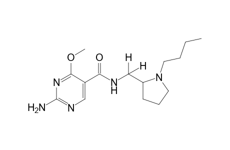 2-amino-N-[(1-butyl-2-pyrrolidinyl)methyl]-4-methoxy-5-pyrimidine carboxamide