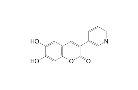 6,7-dihydroxy-3-(3-pyridyl)coumarin