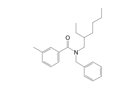 Benzamide, 3-methyl-N-benzyl-N-(2-ethylhexyl)-