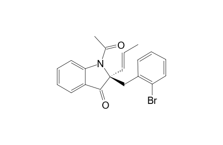 (R)-1-Acetyl-2-allyl-2-(2-bromobenzyl)indolin-3-one