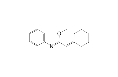 Methyl (1Z)-2-cyclohexylidene-N-phenylethanimidoate