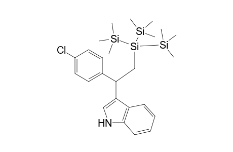 3-(1-(4-chlorophenyl)-2-(1,1,1,3,3,3-hexamethyl-2-(trimethylsilyl)trisilan-2-yl)ethyl)-1H-indole