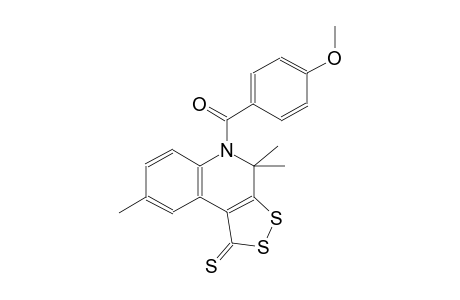 5-(4-methoxybenzoyl)-4,4,8-trimethyl-4,5-dihydro-1H-[1,2]dithiolo[3,4-c]quinoline-1-thione