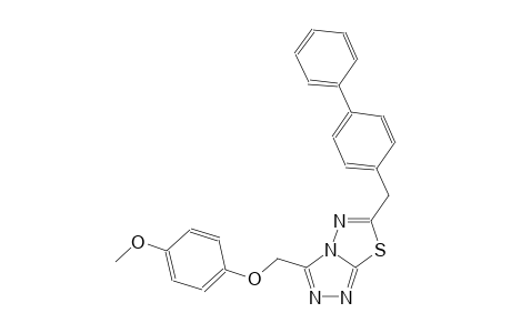 [1,2,4]triazolo[3,4-b][1,3,4]thiadiazole, 6-([1,1'-biphenyl]-4-ylmethyl)-3-[(4-methoxyphenoxy)methyl]-
