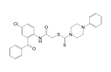 2-(2-Benzoyl-4-chloroanilino)-2-oxoethyl 4-phenyl-1-piperazinecarbodithioate