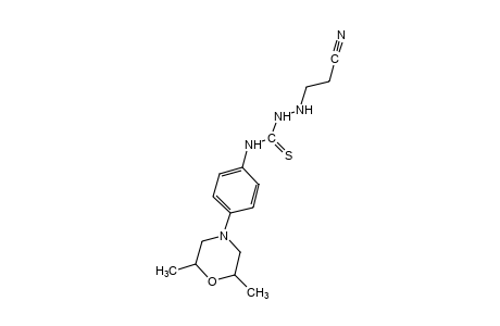 1-(2-cyanoethyl)-4-[p-(2,6-dimethylmorpholino)phenyl]-3-thiosemicrabazide