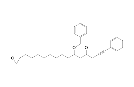 1-Phenyl-15,16-epoxy-4-hydroxy-6-(benzyloxy)-hexadec-1-yne