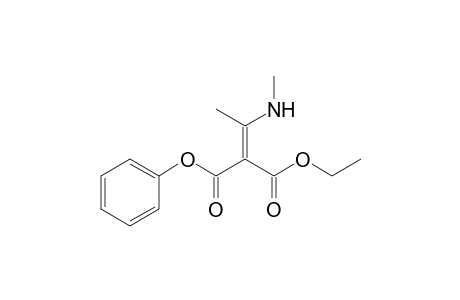 Propanedioic acid, [1-(methylamino)ethylidene]-, ethyl phenyl ester