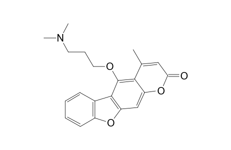 5-(3-(dimethylamino)propoxy)-4-methyl-2H-benzofuro[3,2-g]chromen-2-one