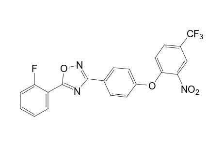 5-(o-FLUOROPHENYL)-3-{p-[(2-NITRO-alpha,alpha,alpha-TRIFLUORO-p-TOLYL)OXY]PHENYL}-1,2,4-OXADIAZOLE