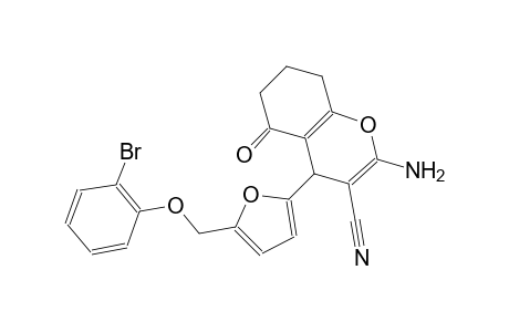 2-amino-4-{5-[(2-bromophenoxy)methyl]-2-furyl}-5-oxo-5,6,7,8-tetrahydro-4H-chromene-3-carbonitrile