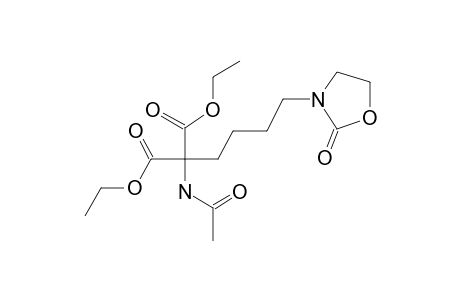 Diethyl acetamido[4-[2-oxo-3-oxazolidinyl]butyl]malonate