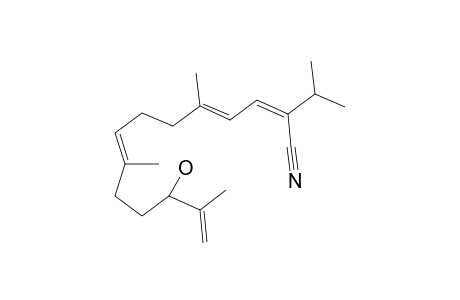 (2Z,4E,8E)-12-hydroxy-2-isopropyl-5,9,13-trimethyl-tetradeca-2,4,8,13-tetraenenitrile