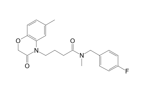 N-(4-Fluorobenzyl)-N-methyl-4-(6-methyl-3-oxo-2,3-dihydro-4H-benzo[B][1,4]oxazin-4-yl)butanamide