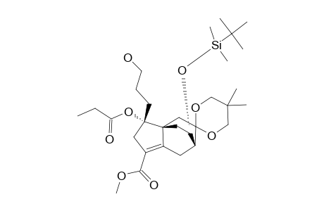 METHYL-(3R,3AS,6R,8S)-8-[(TERT.-BUTYL-DIMETHYLSILYL)-OXY]-5,5-(2'',2''-DIMETHYLPROPANE-1'',3''-DIYLDIOXY)-3-(3'-HYDROXYPROPYL)-3-PROPIONYLOXY-2,3,4,5,6,7-HEXA