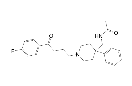 Acetamide, N-[[1-[4-(4-fluorophenyl)-4-oxobutyl]-4-phenyl-4-piperidinyl]methyl]-