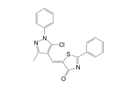 5-[(5-chloro-3-methyl-1-phenyl-1H-pyrazol-4-yl)methylene]-2-phenyl-1,3-thiazol-4(5H)-one