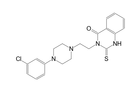 4(1H)-quinazolinone, 3-[2-[4-(3-chlorophenyl)-1-piperazinyl]ethyl]-2,3-dihydro-2-thioxo-