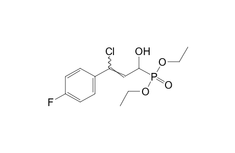 (gamma-CHLORO-p-FLUORO-alpha-HYDROXYCINNAMYL)PHOSPHONIC ACID, DIETHYL ESTER