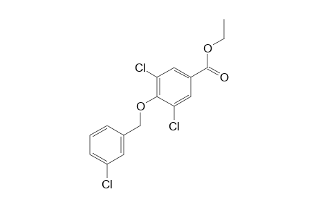 4-[(m-chlorobenzyl)oxy]-3,5-dichlorobenzoic acid, ethyl ester