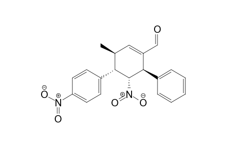 (3S,4S,5R,6R)-3-Methyl-5-nitro-4-(4-nitrophenyl)-6-phenylcyclohex-1-ene-carbaldehyde