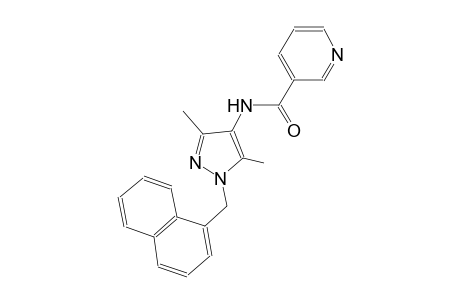 N-[3,5-dimethyl-1-(1-naphthylmethyl)-1H-pyrazol-4-yl]nicotinamide
