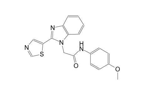 1H-benzimidazole-1-acetamide, N-(4-methoxyphenyl)-2-(5-thiazolyl)-