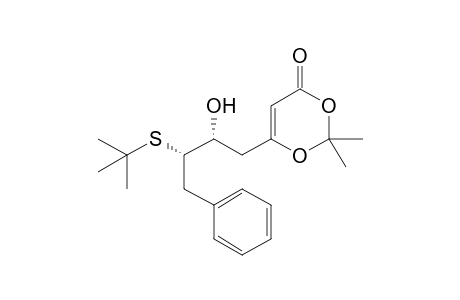 6-[(2R,3S)-3-(tert-butylthio)-2-hydroxy-4-phenyl-butyl]-2,2-dimethyl-1,3-dioxin-4-one