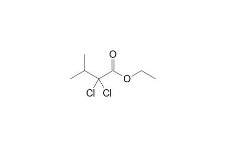 Butanoic acid, 2,2-dichloro-3-methyl-, ethyl ester