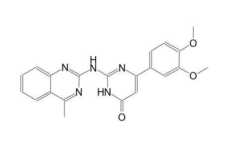 4(3H)-pyrimidinone, 6-(3,4-dimethoxyphenyl)-2-[(4-methyl-2-quinazolinyl)amino]-