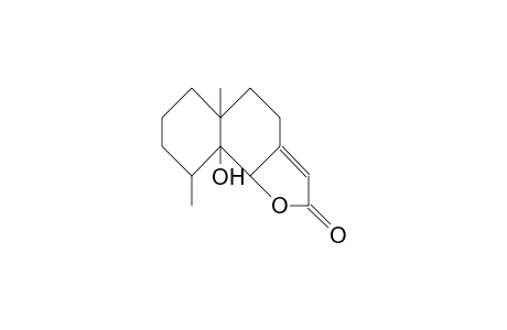 9a-Hydroxy-5a,9-dimethyl-octahydro-naphtho(1,2-B)furan-2(4H)-one