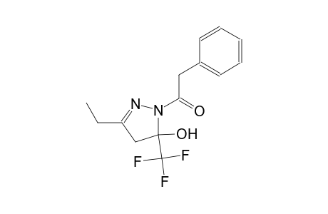 3-ethyl-1-(phenylacetyl)-5-(trifluoromethyl)-4,5-dihydro-1H-pyrazol-5-ol