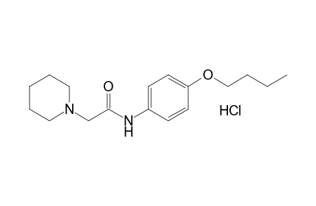 4'-butoxy-1-piperidineacetanilide, monohydrochloride