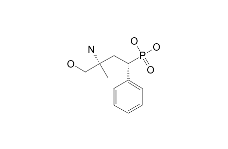 (1S,3S)-(3-AMINO-4-HYDROXY-3-METHYL-1-PHENYLBUTYL)-PHOSPHONIC-ACID