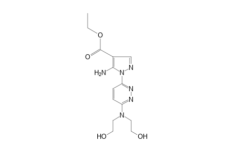 5-amino-1-{6-[bis (2-hydroxyethyl)amino]-3-pyridazinyl}pyrazole-4-carboxylic acid, ethyl ester