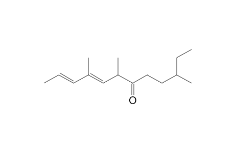 (8E,10E)-3,7,9-trimethyl-6-dodeca-8,10-dienone
