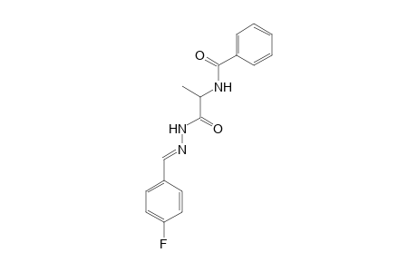 N'-(4-fluorobenzoyl)-2-benzamidopropanhydrazide