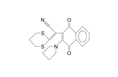 1,4-DIHYDRO-1,4-DIOXO-ALPHA-1,3-DITHIAN-2-YLIDENE-3-(1-PYRROLIDINYL)-2-NAPHTHALENE-ACETONITRILE