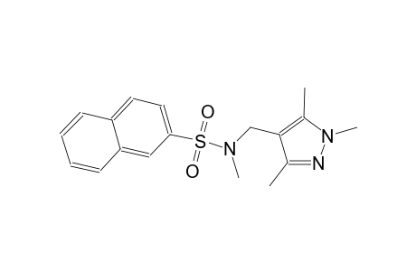 N-methyl-N-[(1,3,5-trimethyl-1H-pyrazol-4-yl)methyl]-2-naphthalenesulfonamide