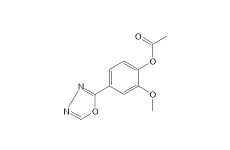 2-methoxy-4-(1,3,4-oxadiazol-2-yl)phenol, acetate