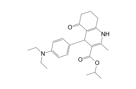 Isopropyl 4-[4-(diethylamino)phenyl]-2-methyl-5-oxo-1,4,5,6,7,8-hexahydro-3-quinolinecarboxylate