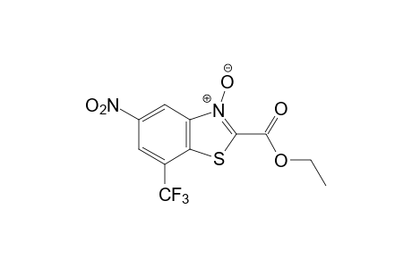 5-nitro-7-(trifluoromethyl)-2-benzothiazolecarboxylic acid, ethyl ester, 3-oxide