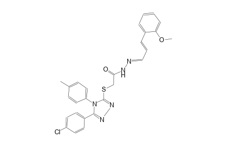 acetic acid, [[5-(4-chlorophenyl)-4-(4-methylphenyl)-4H-1,2,4-triazol-3-yl]thio]-, 2-[(E,2E)-3-(2-methoxyphenyl)-2-propenylidene]hydrazide