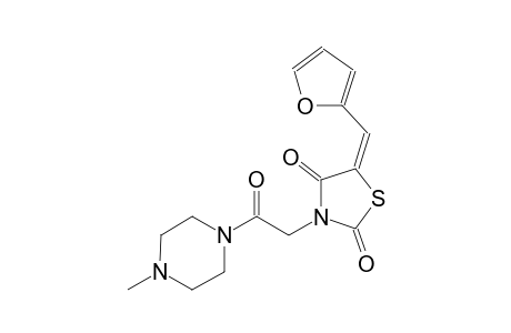 2,4-thiazolidinedione, 5-(2-furanylmethylene)-3-[2-(4-methyl-1-piperazinyl)-2-oxoethyl]-, (5E)-