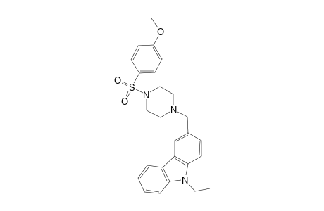 9H-carbazole, 9-ethyl-3-[[4-[(4-methoxyphenyl)sulfonyl]-1-piperazinyl]methyl]-