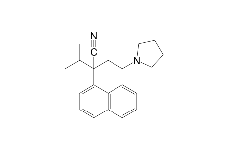 alpha-isopropyl-alpha-[2-(1-pyrrolidinyl)ethyl]-1-naphthaleneacetonitrile